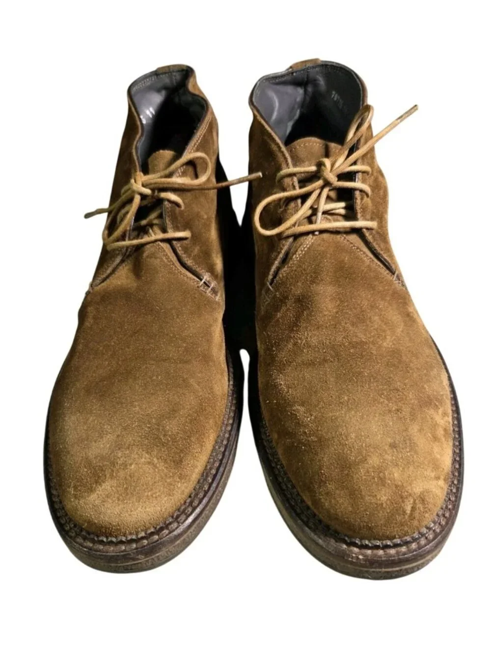 To Boot New York Adam Derrick Solid Brown Suede Plain Toe Chukka Size 11